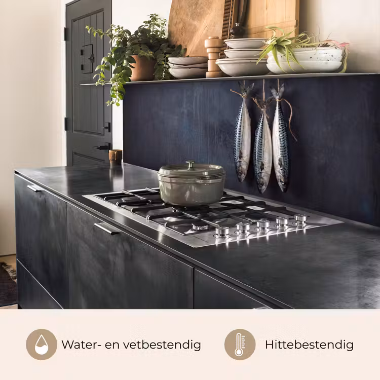 Keuken achterwand - Drie vissen - Touw - Drie vissen - Touw keuken achterwand 2 middel