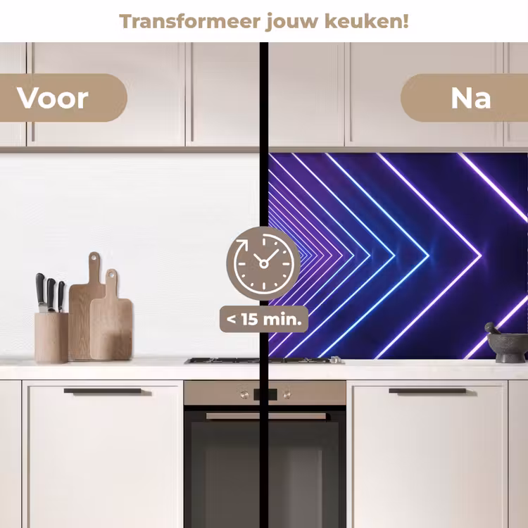 Driedimensionaal - Tunnel - Ruimte keuken achterwand 2 middel -voor-na2_NL