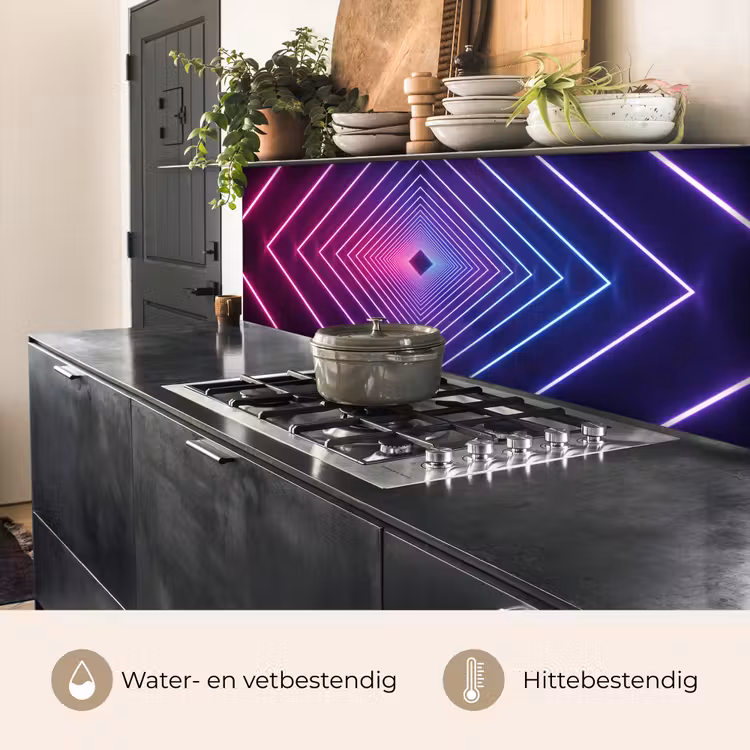 Driedimensionaal - Tunnel - Ruimte keuken achterwand 2 middel -usp_NL