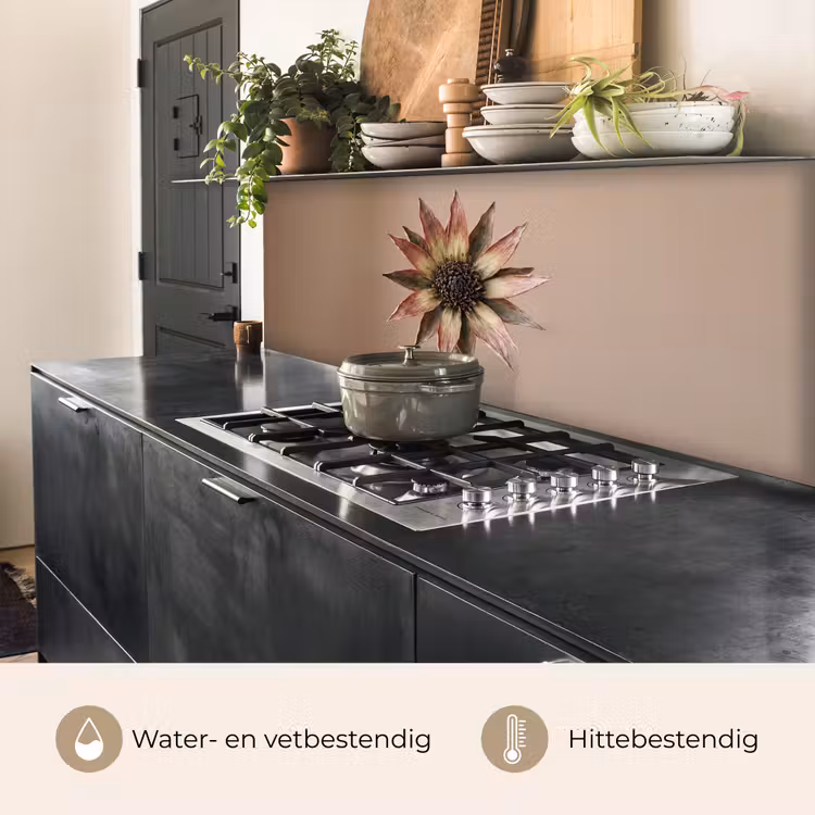 Droogbloem - Protea - Vintage - Beige - Rustiek keuken achterwand 2 middel -usp_NL