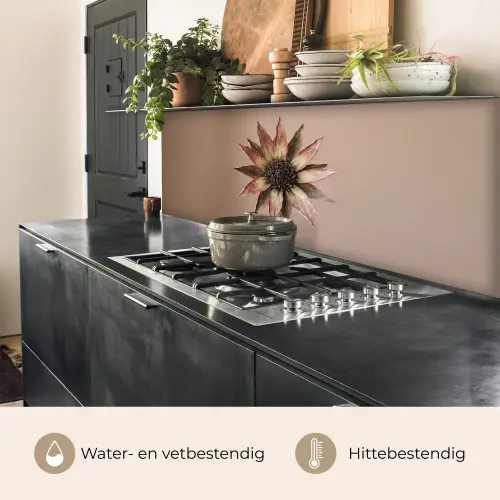 Droogbloem - Protea - Vintage - Beige - Rustiek keuken achterwand 2 middel -usp_NL