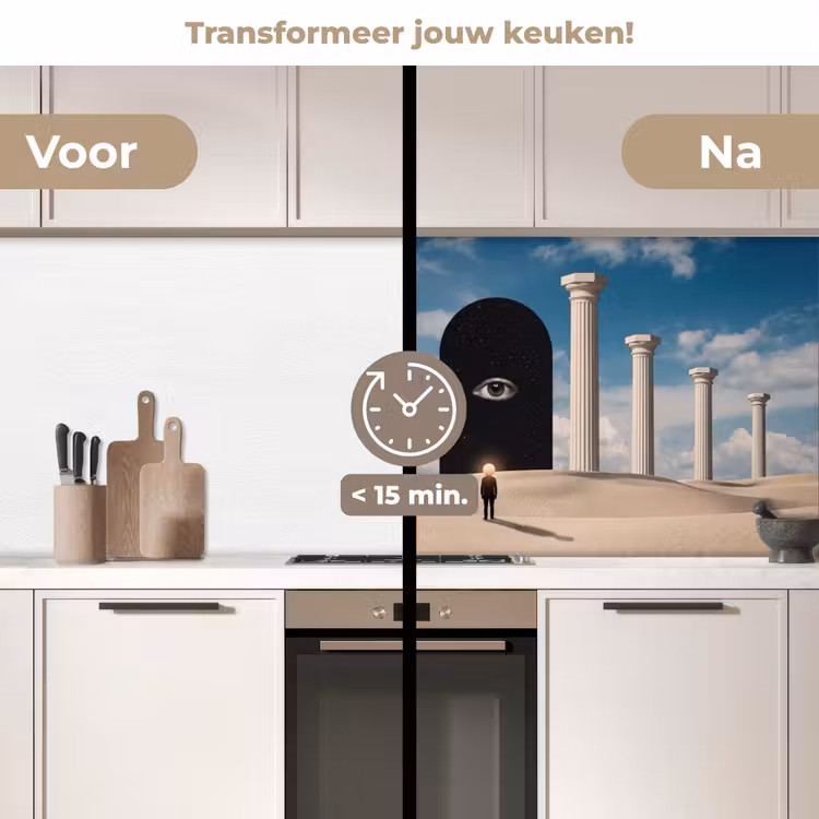 Keuken achterwand - Droom - Woestijn - Oog - Droom - Woestijn - Oog keuken achterwand 2 middel