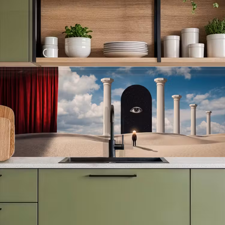 Keuken achterwand - Droom - Woestijn - Oog - Droom - Woestijn - Oog keuken achterwand 2 middel
