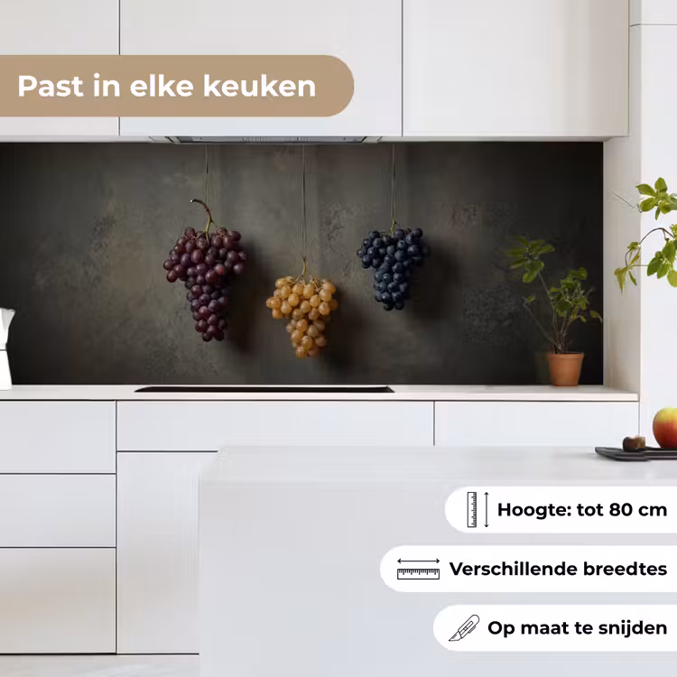 Druiven - Kleurrijk - Muur keuken achterwand 2 middel -sfeer4_NL