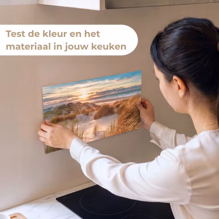 Duin - Planten - Zonsondergang - Strand - Zee keuken achterwand sample klein -USP_sampleNL