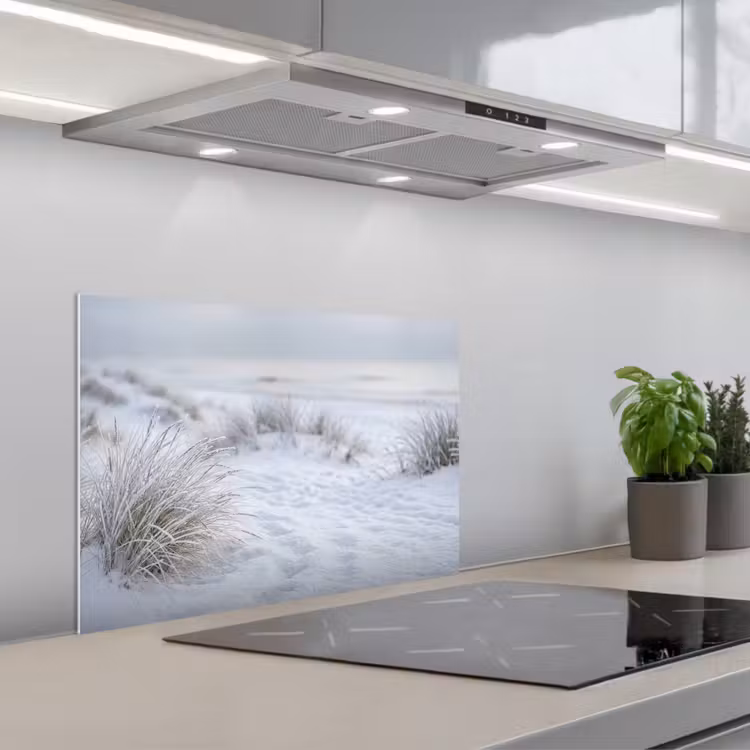 Duinen - Sneeuw - Strand - Winter - Serene keuken achterwand 2 middel -usp_NL