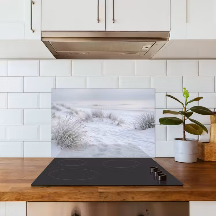 Duinen - Sneeuw - Strand - Winter - Serene keuken achterwand 2 middel -sfeer1