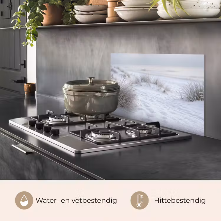 Duinen - Sneeuw - Strand - Winter - Serene keuken achterwand 2 middel -sfeer4_NL