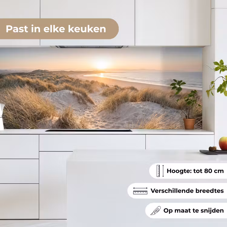 Duinen - Strand - Zee keuken achterwand 2 middel -sfeer4_NL
