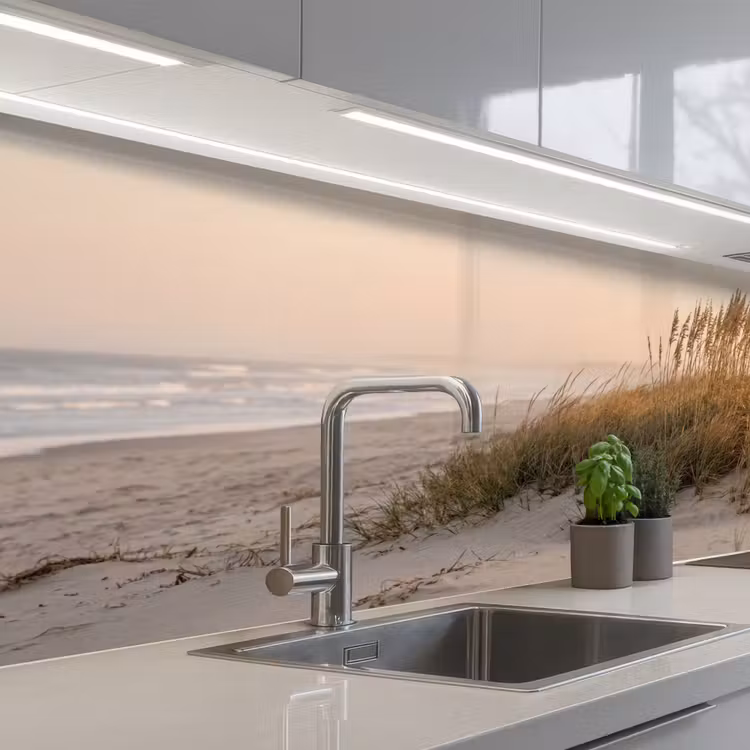 Duinlandschap - Zonsondergang - Strand keuken achterwand 2 middel -3d_schuin