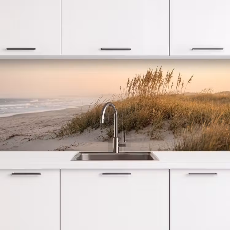 Duinlandschap - Zonsondergang - Strand keuken achterwand 2 middel -3d