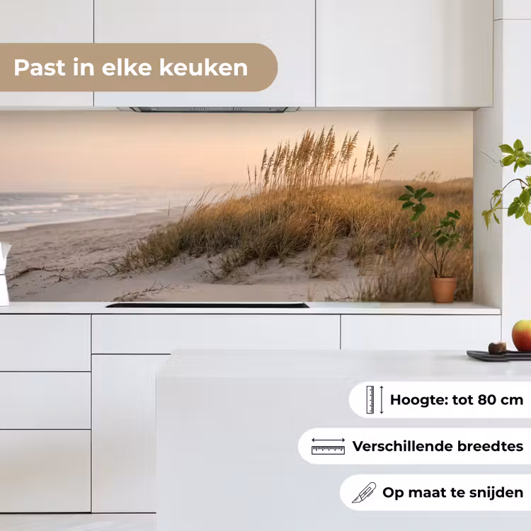 Duinlandschap - Zonsondergang - Strand keuken achterwand 2 middel -sfeer4_NL