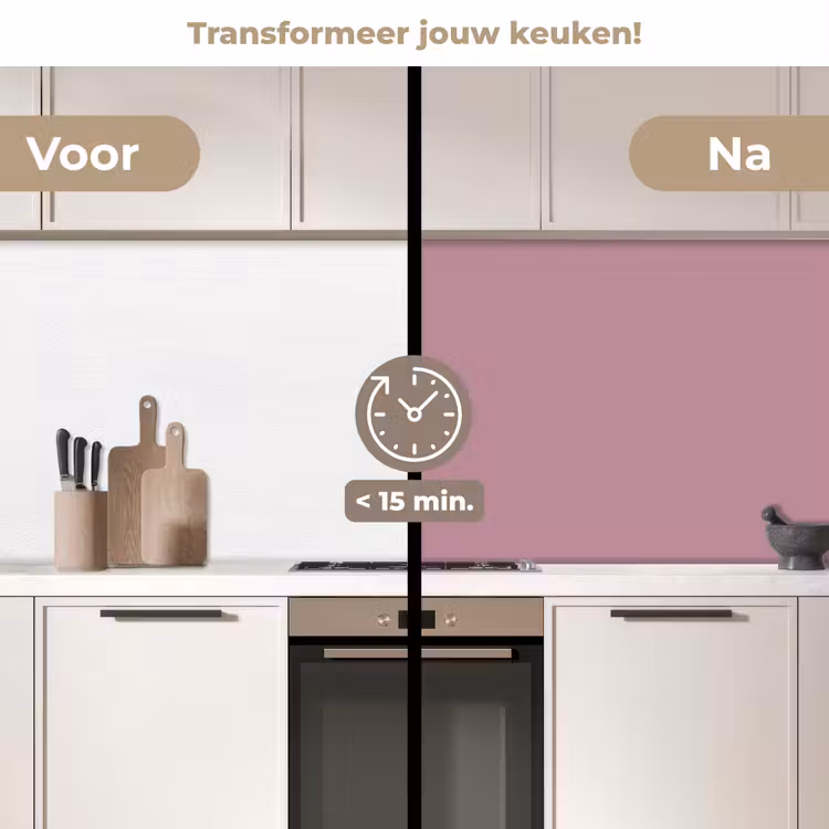 Dusty - Mauve - Paars keuken achterwand 2 middel 871 -voor-na2_NL