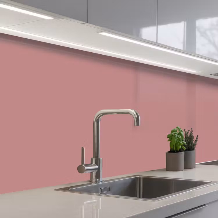 Dusty - Rose - Roze keuken achterwand 2 middel 871 -3d_schuin
