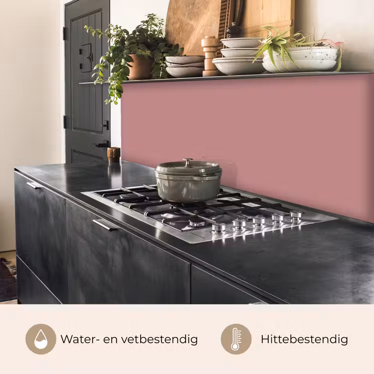 Dusty - Rose - Roze keuken achterwand 2 middel 871 -usp_NL