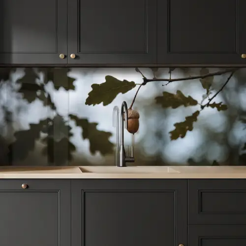 Eikel - Eikenblad - Bos - Herfst - Natuur keuken achterwand 2 middel -sfeer1