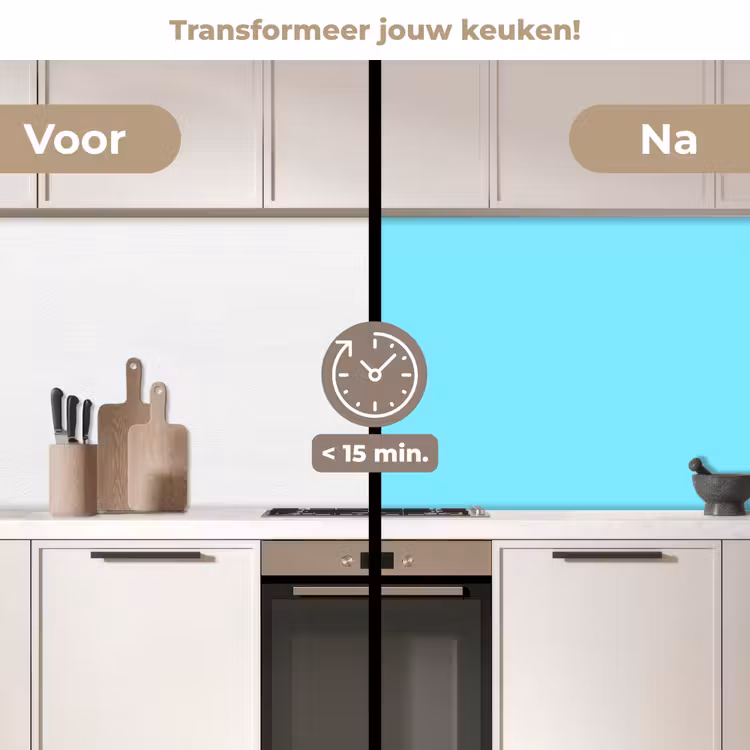Electric - Cyan - Blauw keuken achterwand 2 middel 871 -voor-na2_NL