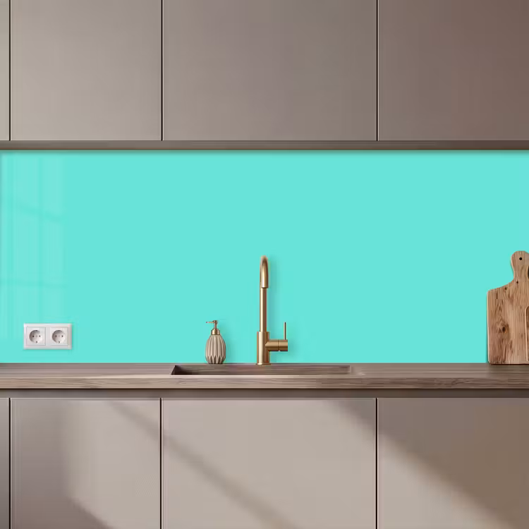 Electric - Cyan - Turkoois keuken achterwand 2 middel 871 zz_3dshopping