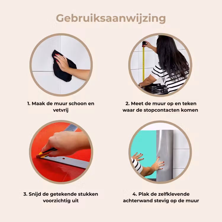 Electric - Cyan - Turkoois keuken achterwand 2 middel 871 -gebruiksaanwijzing_NL