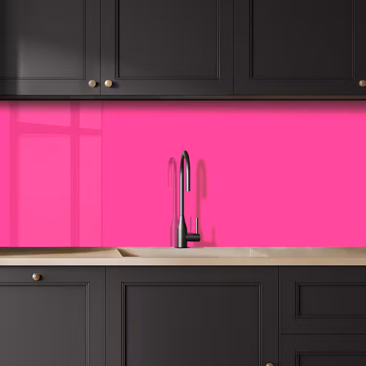 Electric - Magenta - Roze keuken achterwand 2 middel 871 -sfeer1