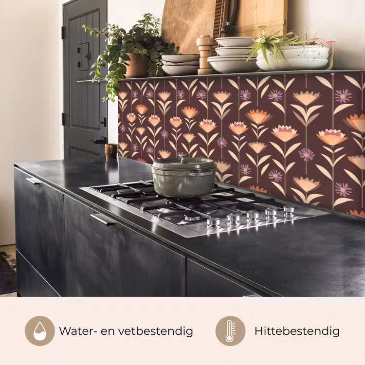 Elegant - Retro - Bruin keuken achterwand 2 middel 871 -usp_NL