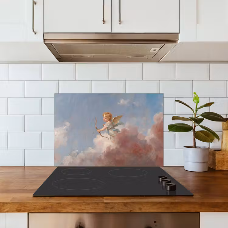 Engel - Pijl en boog - Mythologie - Klassiek keuken achterwand spatscherm klein -sfeer2