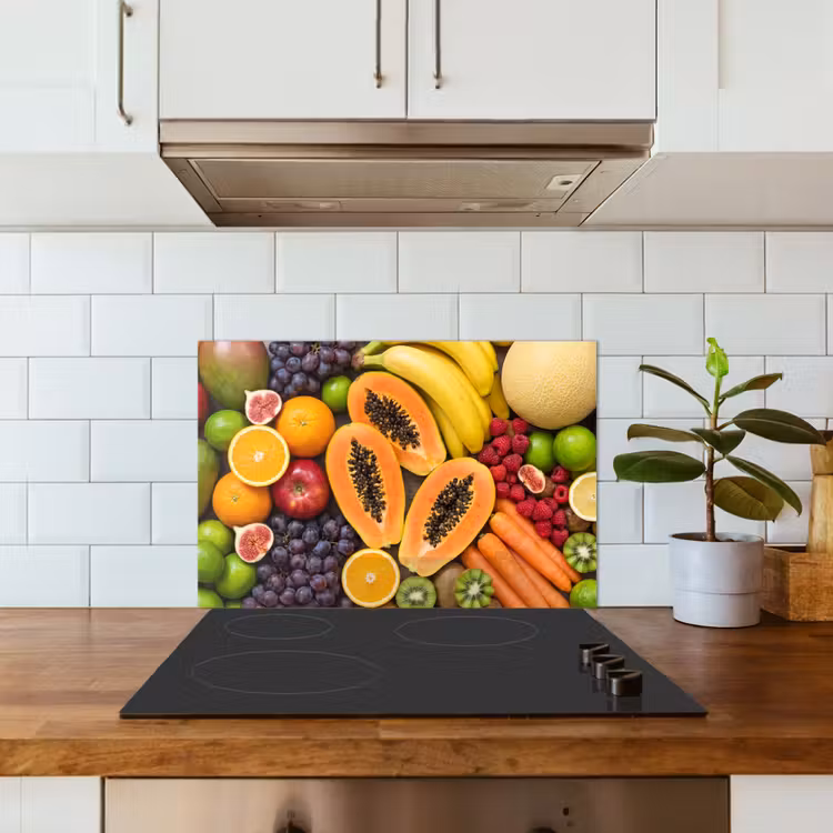 Eten - Fruit - Groenten - Vers - Kleurrijk keuken achterwand spatscherm klein -sfeer2