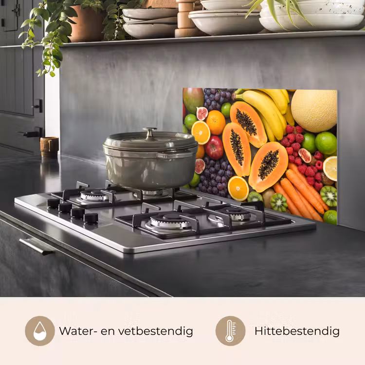 Eten - Fruit - Groenten - Vers - Kleurrijk keuken achterwand spatscherm klein -usp_NL