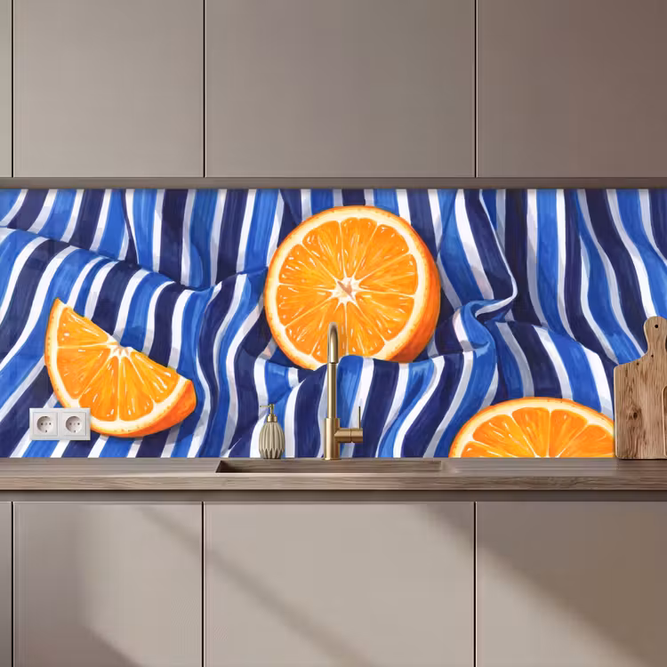 Keuken achterwand - Eten - Fruit - Oranje - Eten - Fruit - Oranje keuken achterwand 2 middel zz_3dshopping