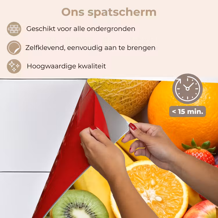 Eten - Fruit - Vers - Kleurrijk - Voeding keuken achterwand spatscherm klein -spatscherm_NL