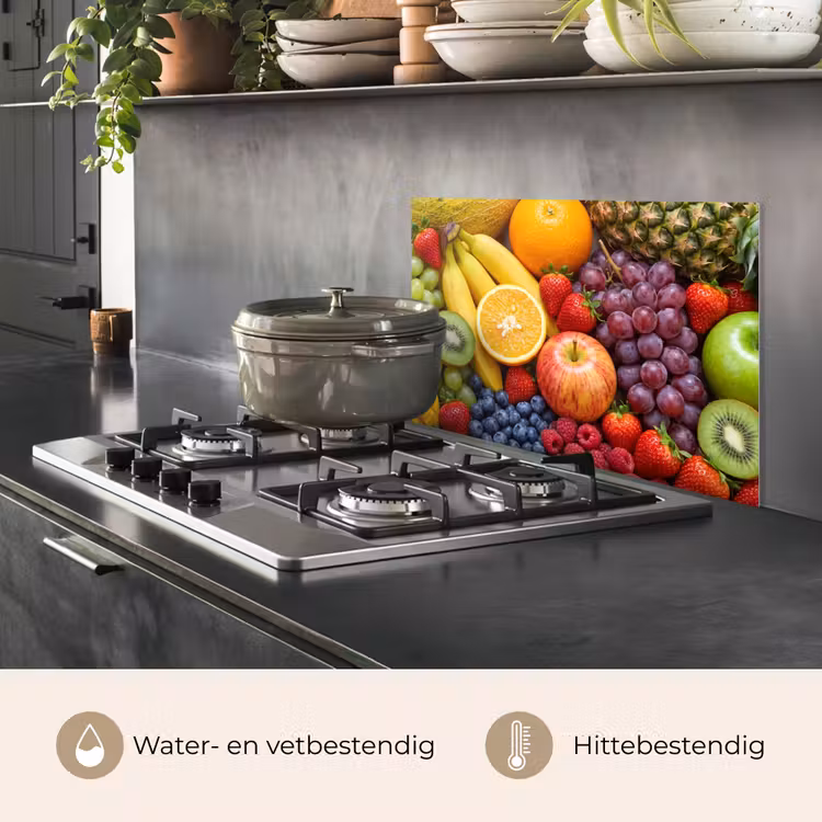 Eten - Fruit - Vers - Kleurrijk - Voeding keuken achterwand spatscherm klein -usp_NL