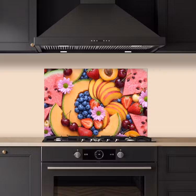 Eten - Fruit - Zomer - Kleurrijk keuken achterwand spatscherm klein -sfeer1