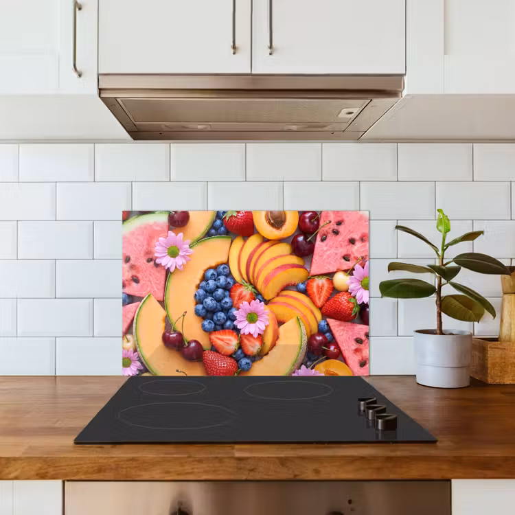 Eten - Fruit - Zomer - Kleurrijk keuken achterwand spatscherm klein -sfeer2