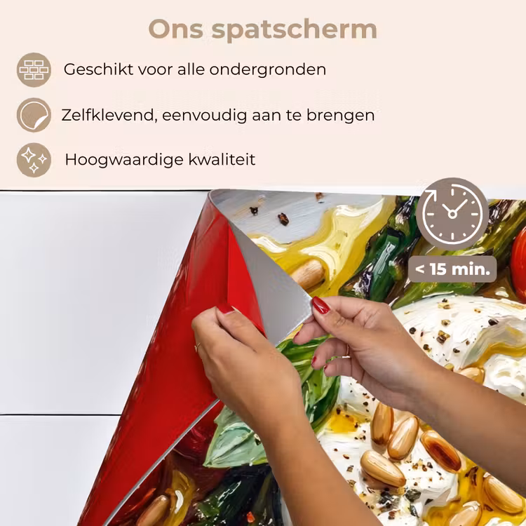 Eten - Groenten - Kaas - Modern - Vers keuken achterwand spatscherm klein -spatscherm_NL