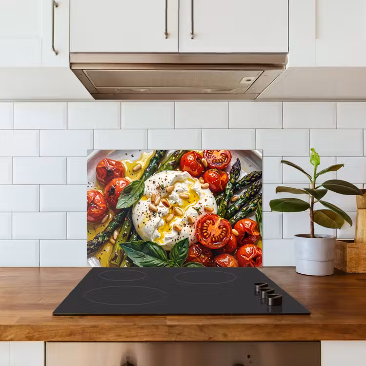 Eten - Groenten - Kaas - Modern - Vers keuken achterwand spatscherm klein -sfeer2
