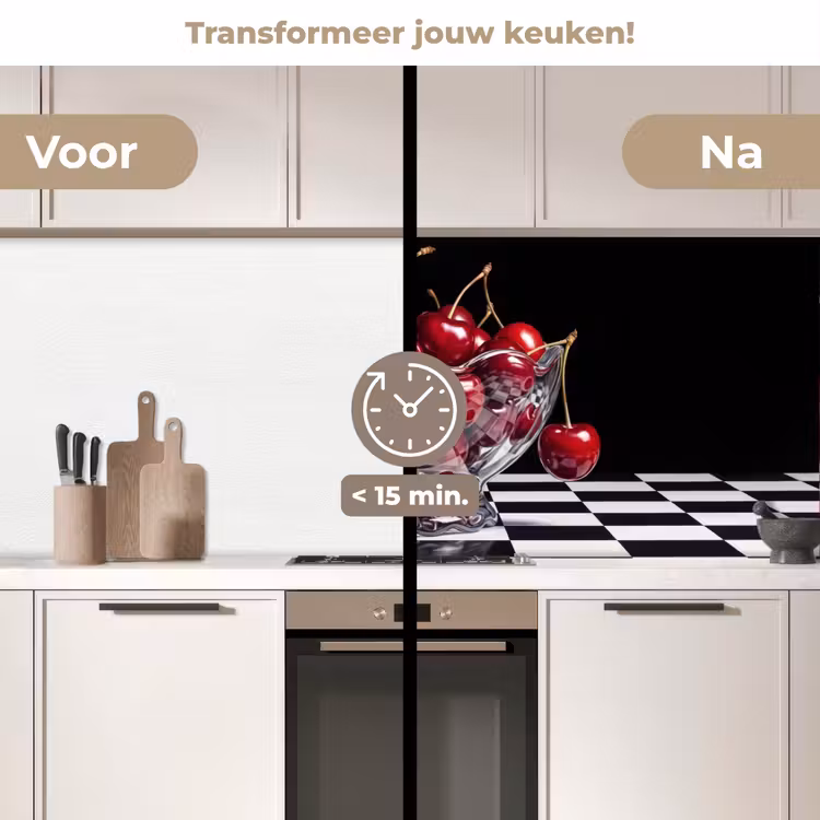Keuken achterwand - Eten - Kersen - Rood - Eten - Kersen - Rood keuken achterwand 2 middel