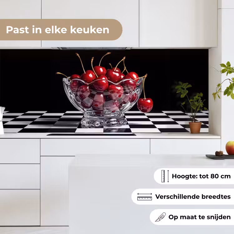 Keuken achterwand - Eten - Kersen - Rood - Eten - Kersen - Rood keuken achterwand 2 middel