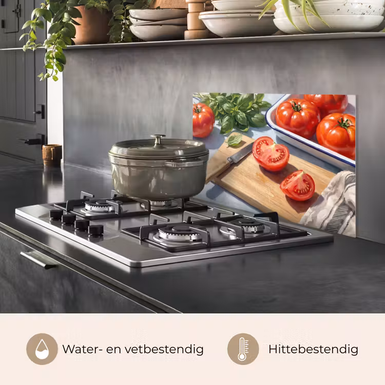 Eten - Keuken - Ingrediënten - Stillleven - Rood keuken achterwand spatscherm klein -usp_NL