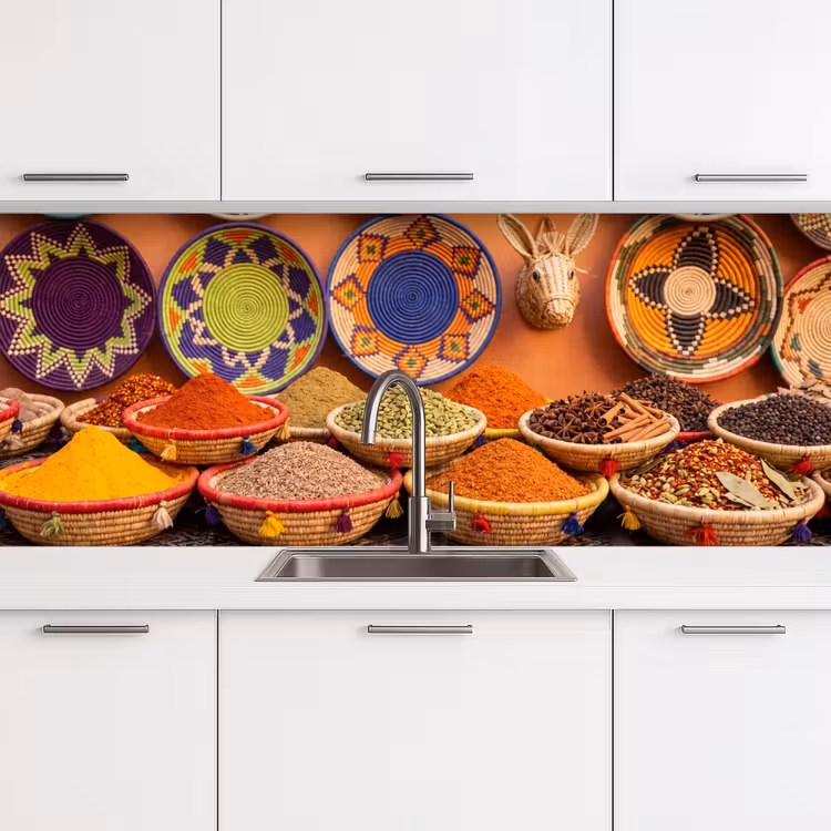 Keuken achterwand - Eten - Kleurrijk - Cultuur - Eten - Kleurrijk - Cultuur keuken achterwand 2 middel