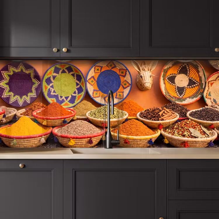 Keuken achterwand - Eten - Kleurrijk - Cultuur - Eten - Kleurrijk - Cultuur keuken achterwand 2 middel