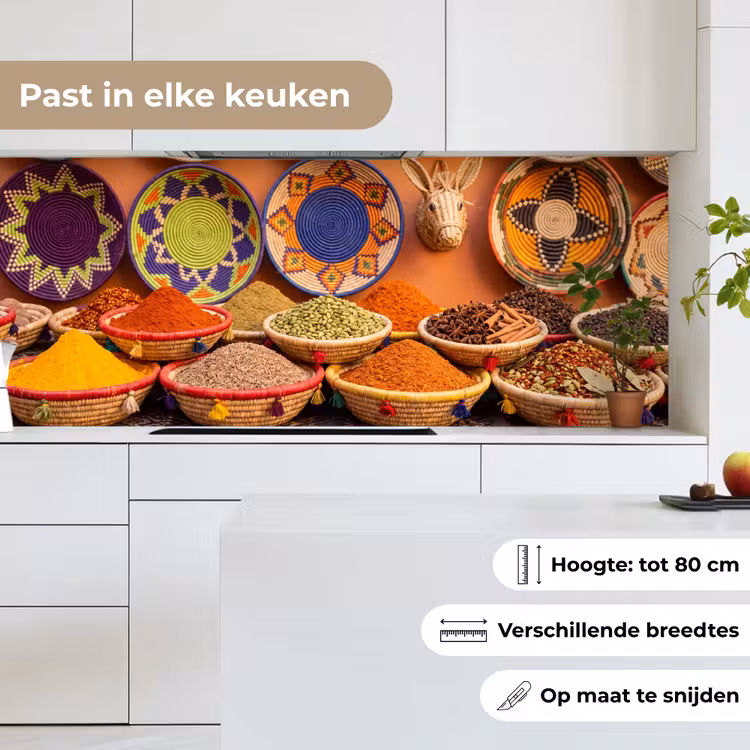 Keuken achterwand - Eten - Kleurrijk - Cultuur - Eten - Kleurrijk - Cultuur keuken achterwand 2 middel