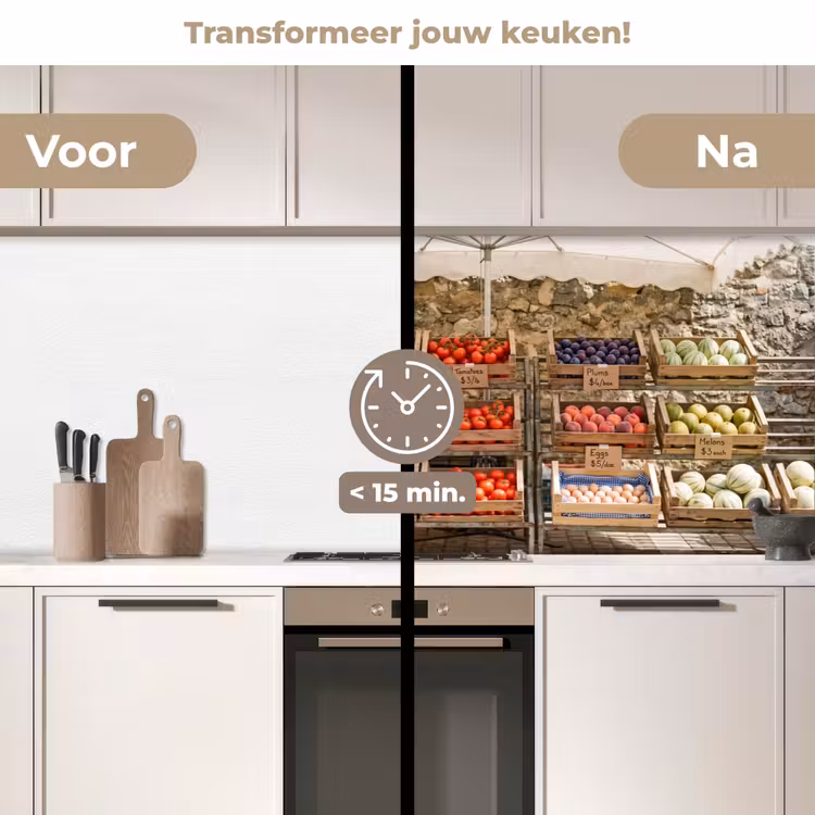 Keuken achterwand - Eten - Markt - Vers - Eten - Markt - Vers keuken achterwand 2 middel