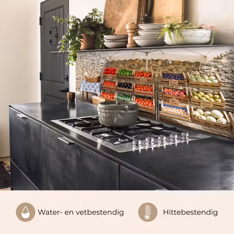 Keuken achterwand - Eten - Markt - Vers - Eten - Markt - Vers keuken achterwand 2 middel