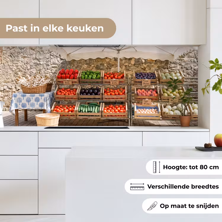 Keuken achterwand - Eten - Markt - Vers - Eten - Markt - Vers keuken achterwand 2 middel