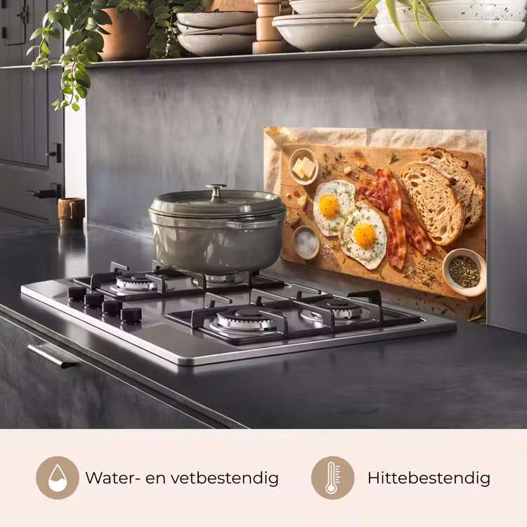 Eten - Ontbijt - Hout - Rustiek - Geel keuken achterwand spatscherm klein -usp_NL