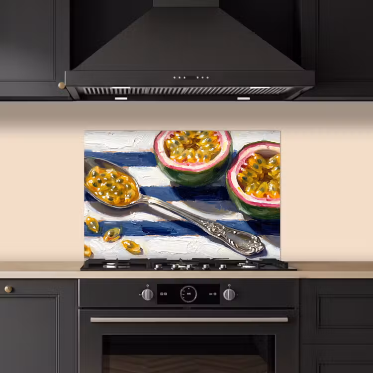 Eten - Passievrucht - Tropisch - Modern - Kleurrijk keuken achterwand spatscherm klein -sfeer1