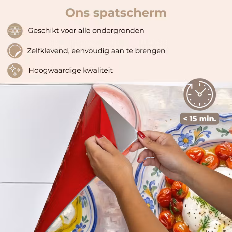 Eten - Tafel - Divers - Modern keuken achterwand spatscherm klein -spatscherm_NL