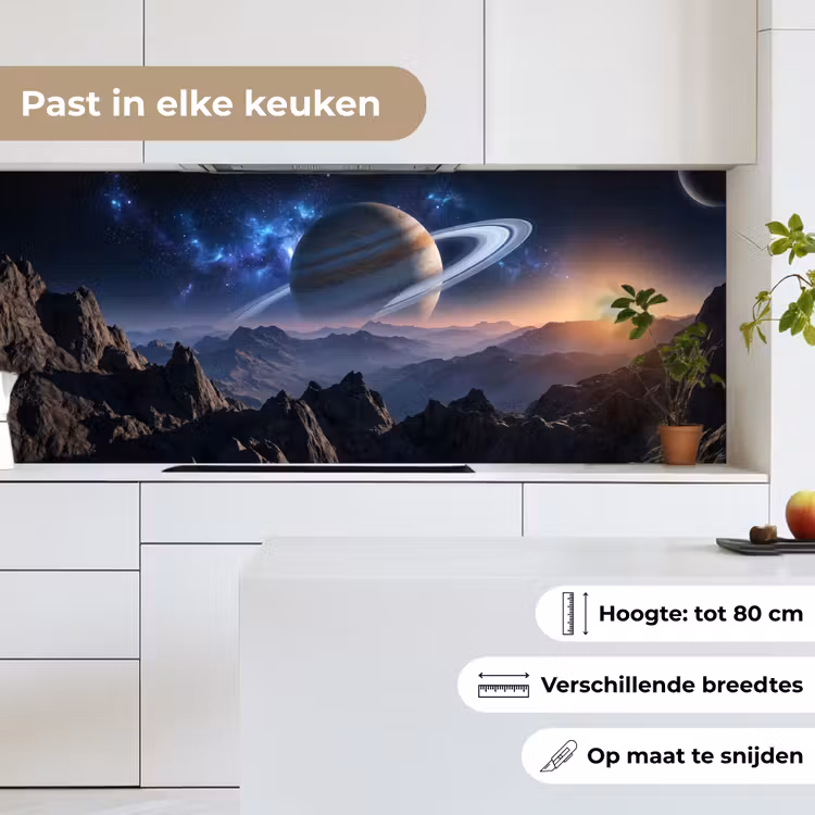 Fantasy - Kosmos - Landschap keuken achterwand 2 middel -sfeer4_NL