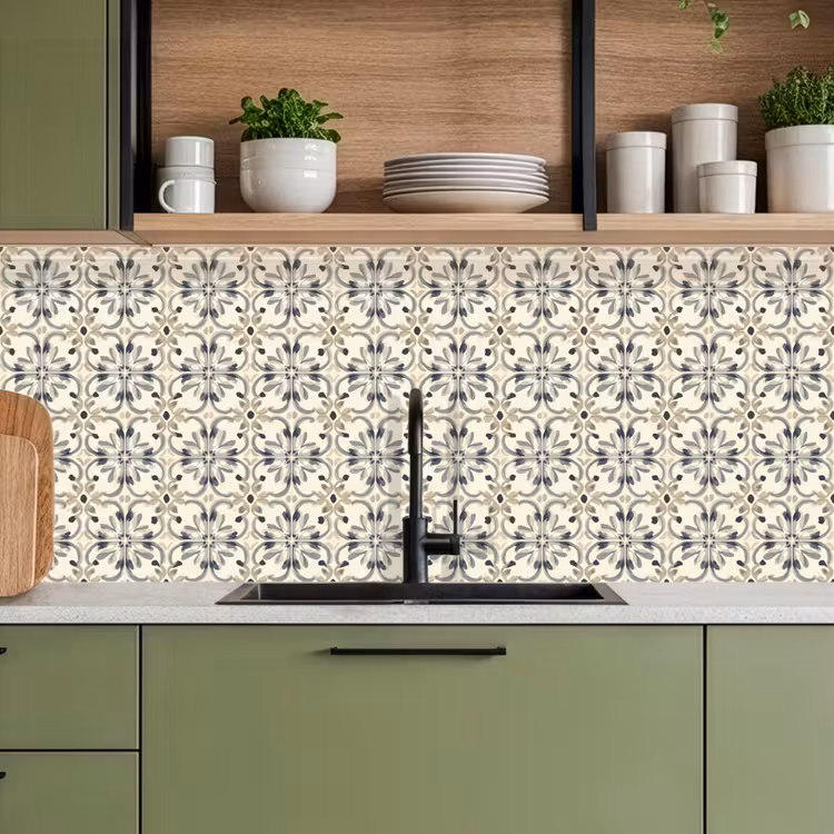 Floraal - Patroon - Kleurrijk keuken achterwand 2 middel 871 -sfeer3