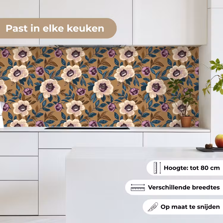 Floraal - Stilleven - Kleurrijk keuken achterwand 2 middel 871 -sfeer4_NL